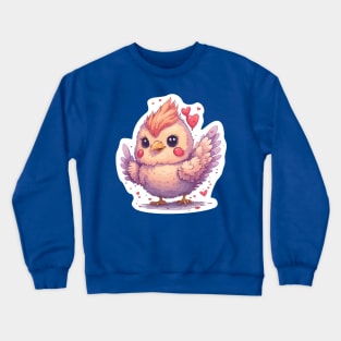 Minimal Cute Baby Chicken Crewneck Sweatshirt